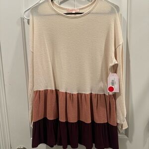 Hailey & Co Cream Knit Top